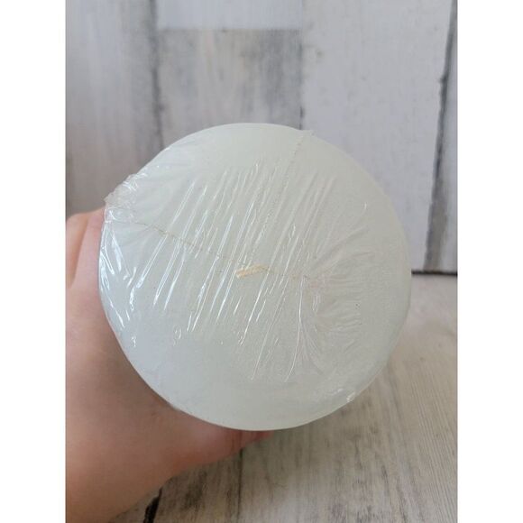 Pier 1 Imports candle pillar cornflower spring Easter decor purple swirl - Picture 5 of 6